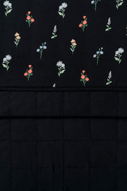 Throw Blanket in Midnight Wildflower 2.5