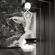 Mermaid Sculpture Floor Lamp