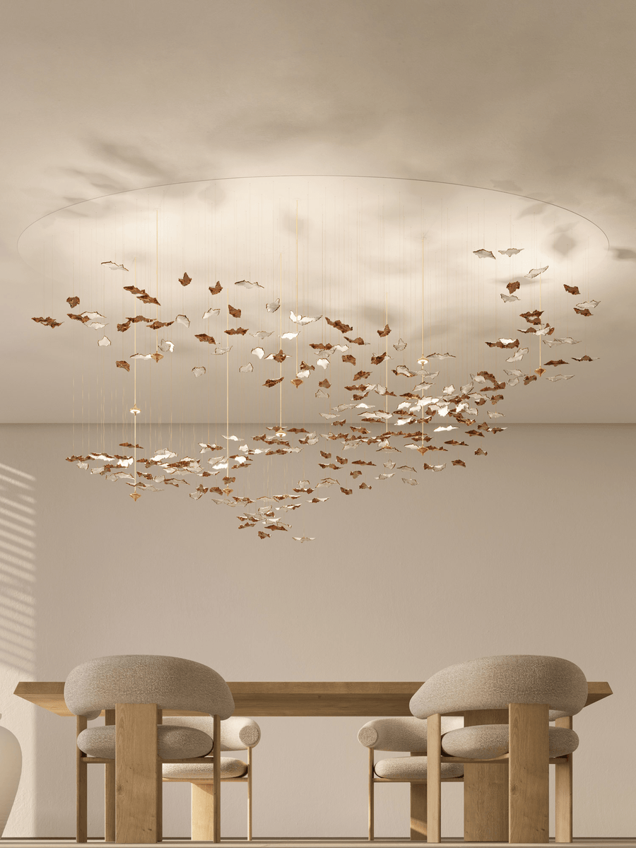 Leaf Twisted Sculptural Customize Chandelier