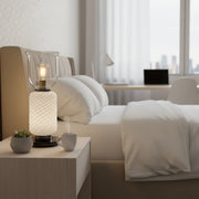 Textured Layered Glass table Light