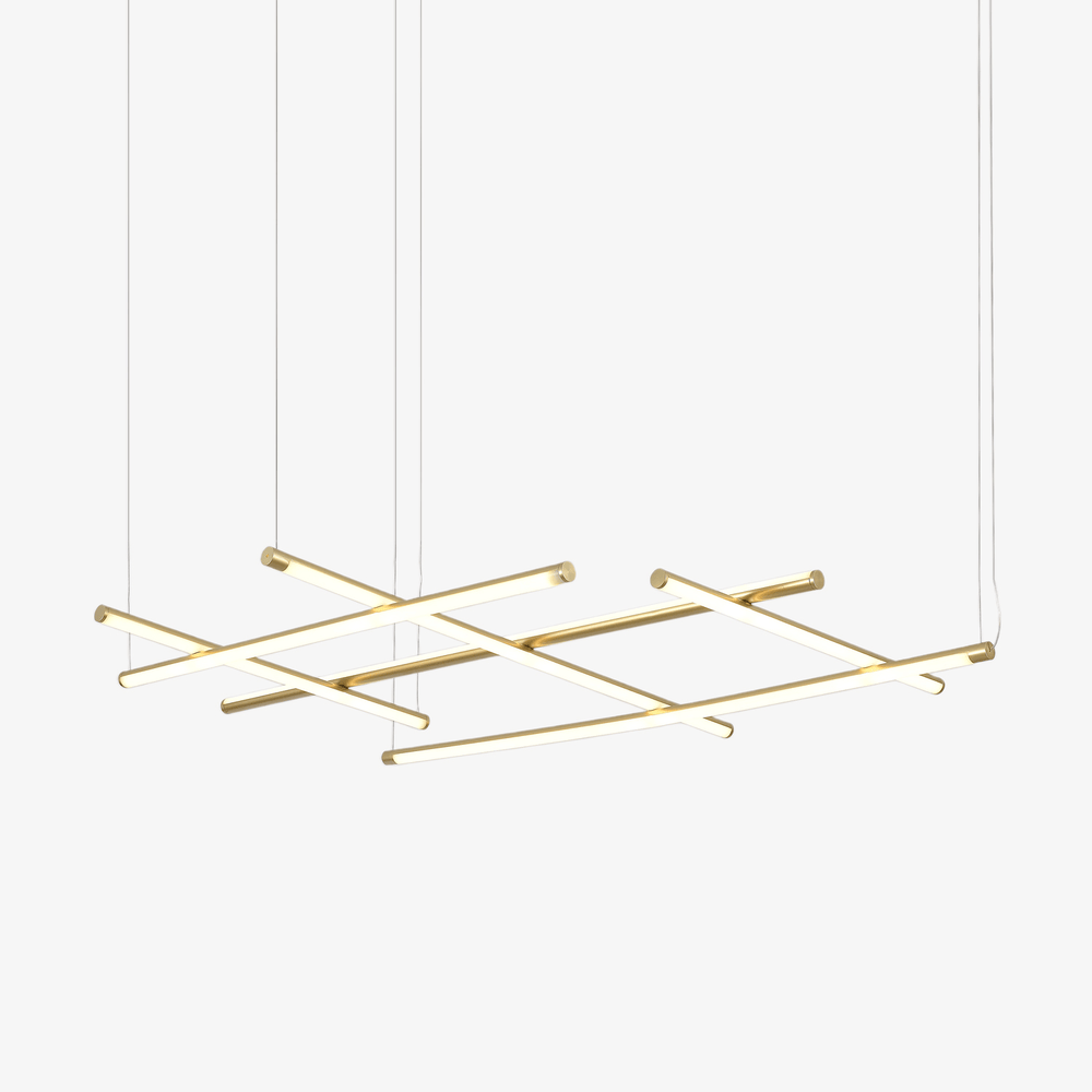 Geometric Linear Grid Pendant Lamp