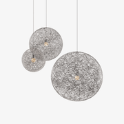Spherical Woven Pendant Light