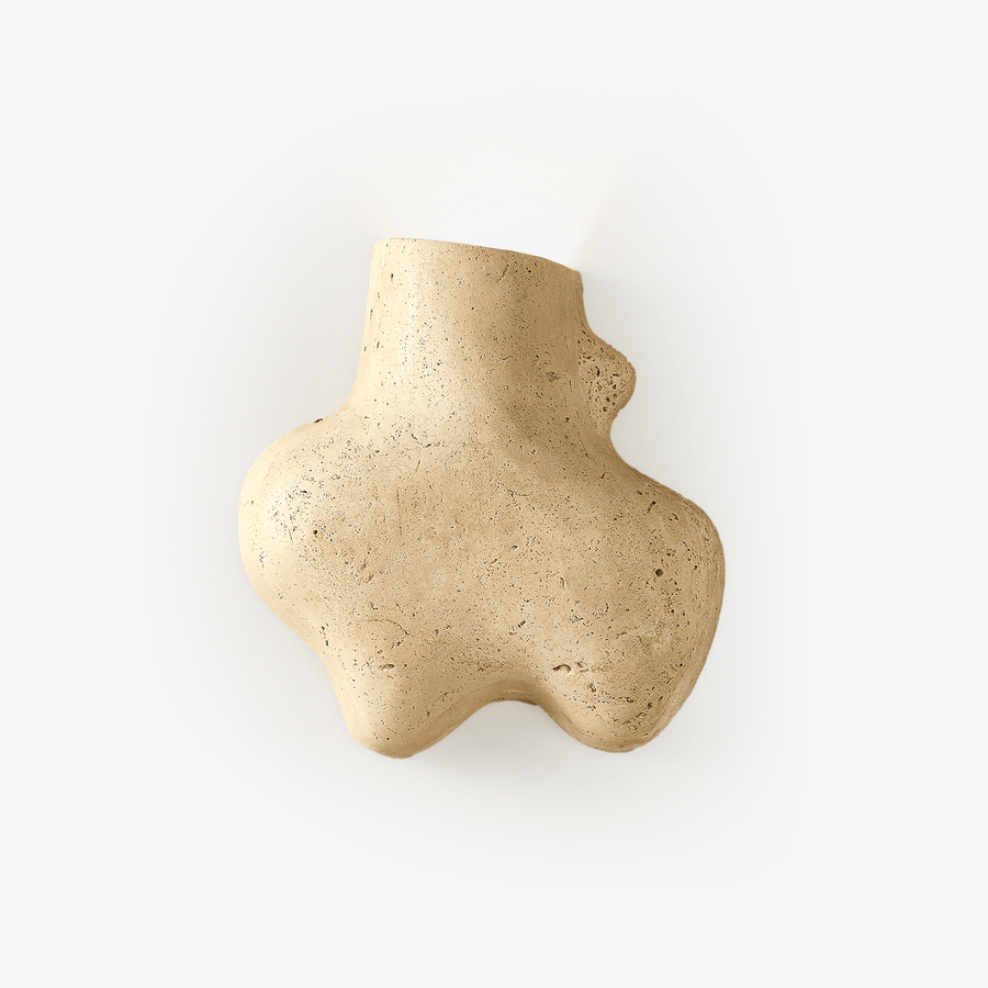 Travertine Abstract Wall Lamp