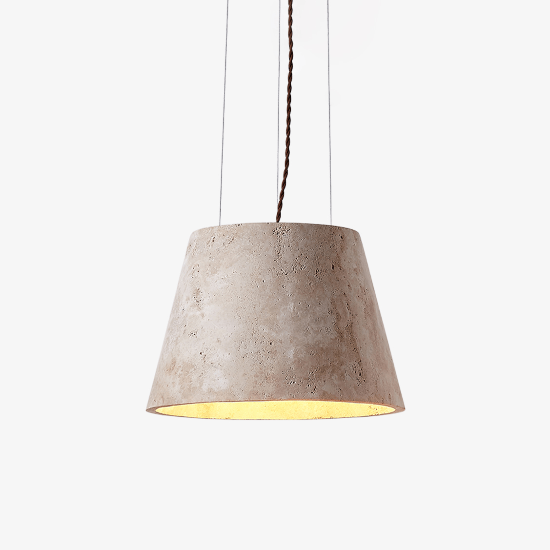Travertine Cone Pendant Lamp