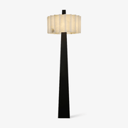 Origami Pleat Alabaster Floor Lamp