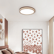 Travertine Halo Round Ceiling Lamp
