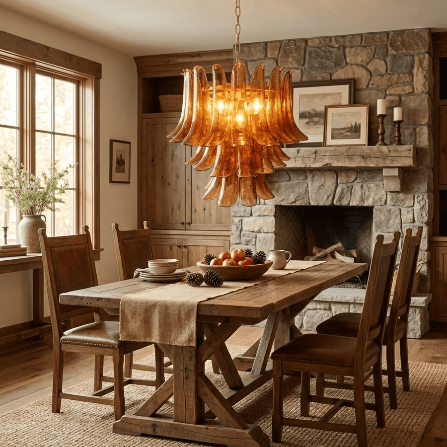 Emberwave Glass Chandelier