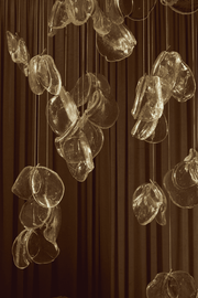Luminous Glass Petals Pendant Lamp