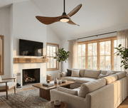 Volant Sculpted Wood Ceiling Fan Light