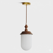 Solas Ribbed Glass Pendant Lamp