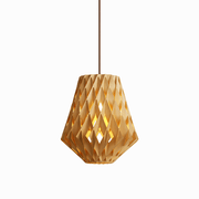 Origami Wood Pendant Lamp