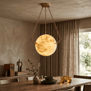 Alabaster Sphere Pendant Lamp