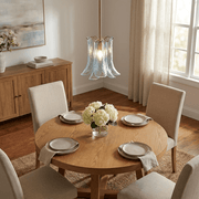 Olive Petal Glass Pendant Lamp