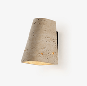 Tapered Travertine Wall Sconce