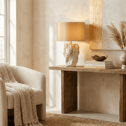 Ostreya Coral-Texture Ceramic Table Lamp