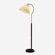 Walnut Gooseneck Floor Lamp