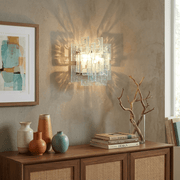 Stacked Glass Wall Sconce