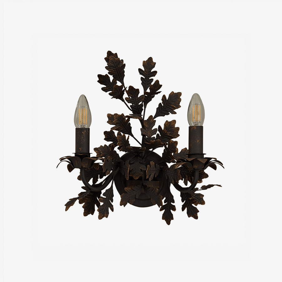 Oak Leaf Wrought Sconce