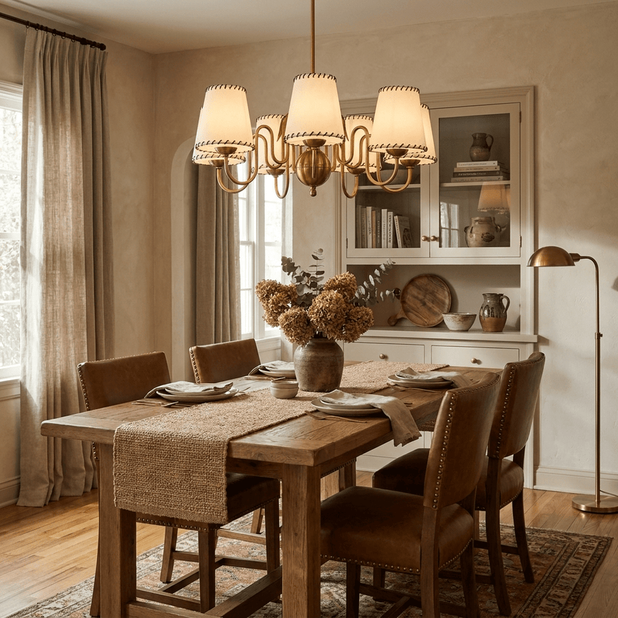 Scalloped Shade Chandelier