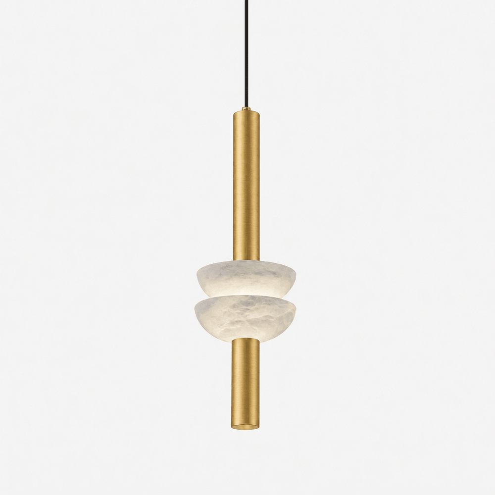 Alabaster Column Pendant Lamp