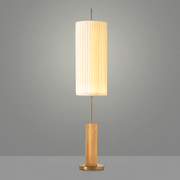 Pleated Cylinder Floor Lamp
