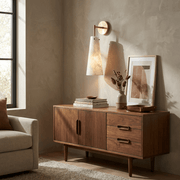 Aurelia Alabaster Cone Wall Sconce