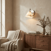 Alabaster Angled Wall Sconce