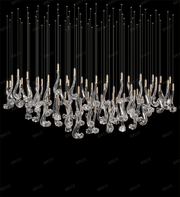 Celestia LED Glass Rain Chandelier