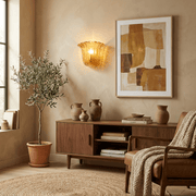 Marigold Fluted Glass Wall Sconce
