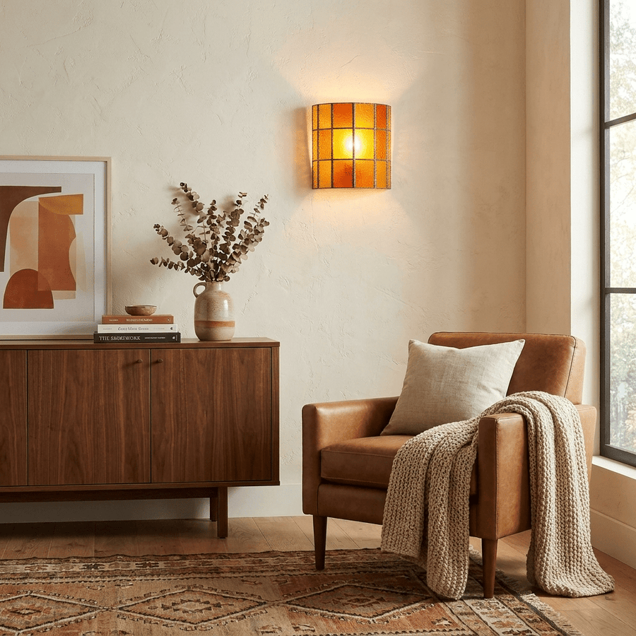 Spectra Faceted Glass Wall Sconce