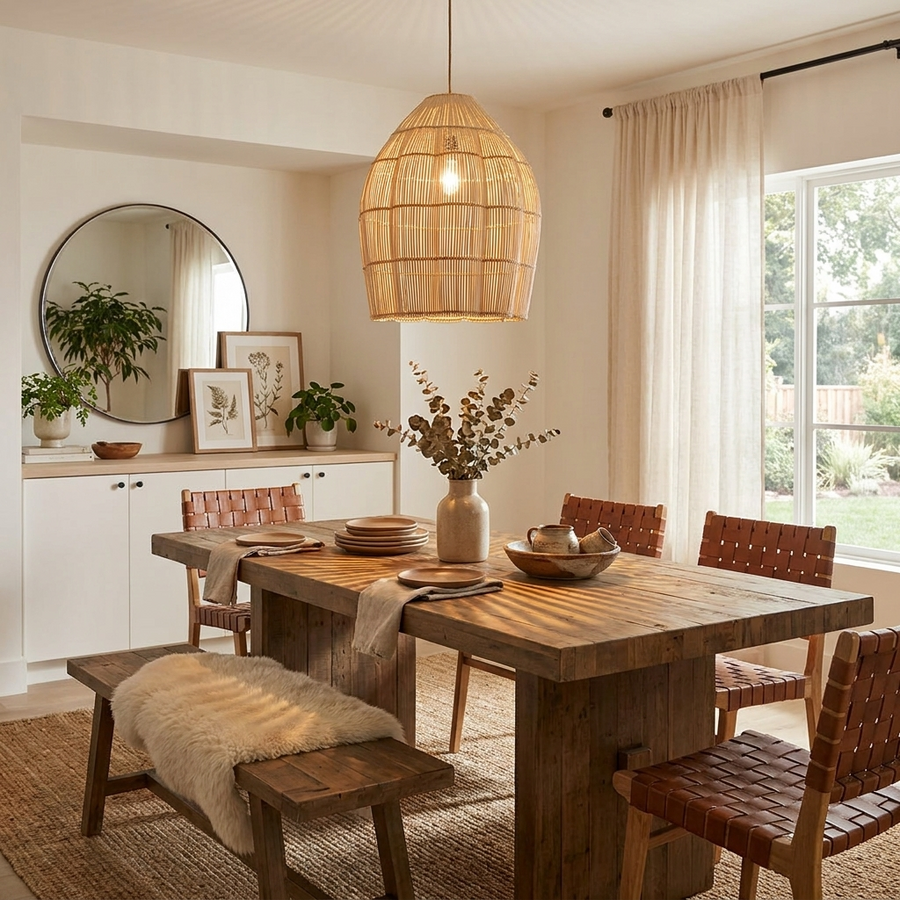 Hive Woven Rattan Pendant Lamp