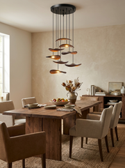 Gyre Wood Blade Chandelier
