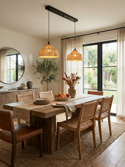 Manila Woven Fiber Pendant Lamp