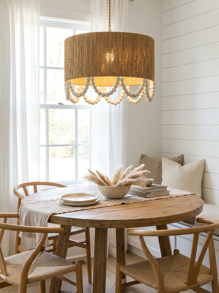 Parasol Hemp Rope Pendant Lamp