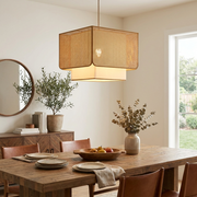 Trellis Woven Rattan Pendant Lamp