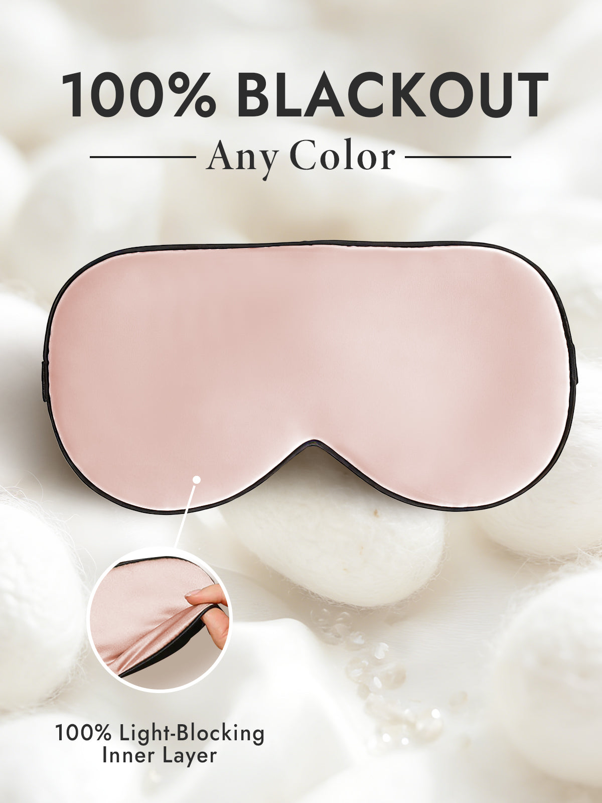 100% Mulberry Silk Elastic Band Sleep Eye Mask