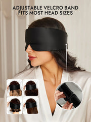 100% Mulberry Silk One Piece Silk Sleep Eye Mask With Velcro