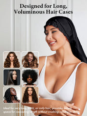 Elegant 100% Mulberry Silk Bonnet for Long Hair
