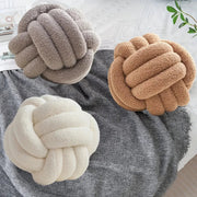 Sleepwyn Nordic Woven Knot Ball Pillow