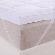 2 Inch Thick Abripedic™ Comfort Mattress Topper 100% Cotton Shell, White Alternative Down fill