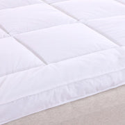 2 Inch Thick Abripedic™ Comfort Mattress Topper 100% Cotton Shell, White Alternative Down fill
