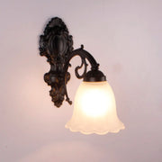 2-Light European White Bell-Shaped LED Vanity Light
