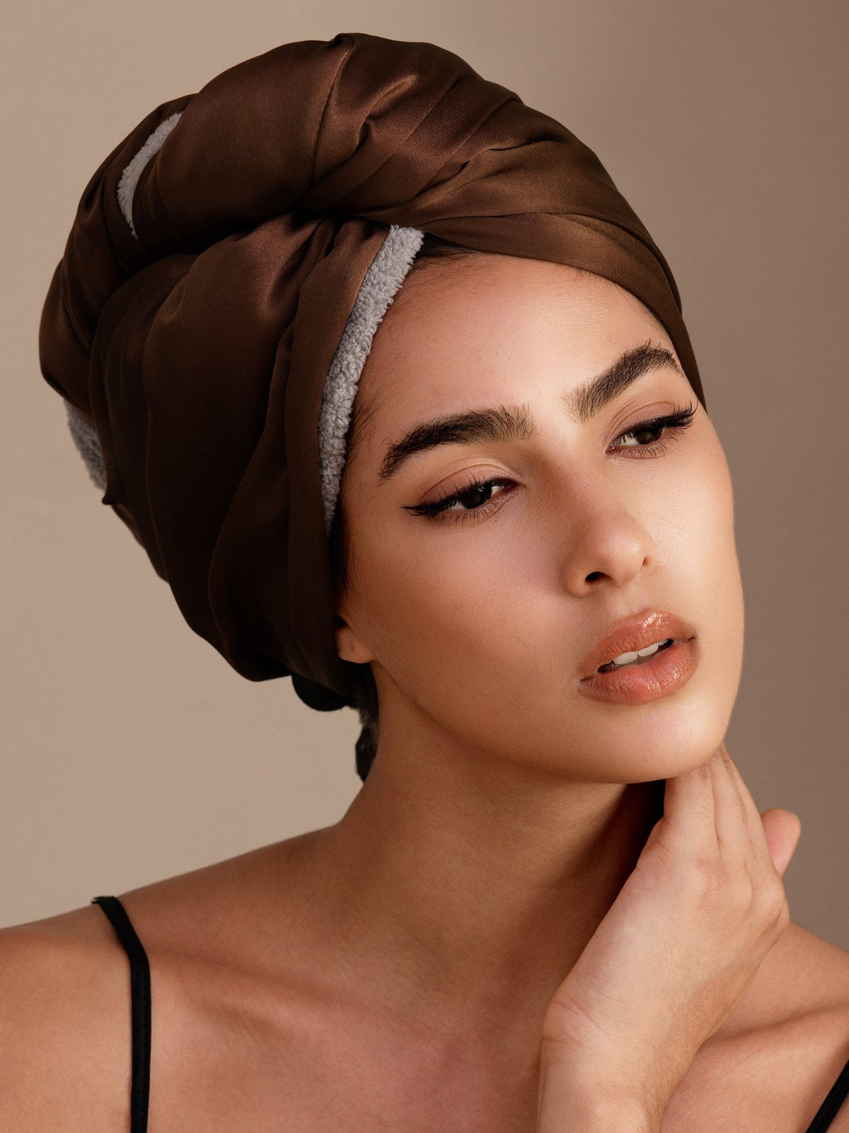 100% Mulberry Silk Double-Sided Hair Towel Wrap – Quick Dry, Frizz Free & Gentle on Hair