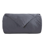 Gray Down Alternative Comforter All Season Medium Fill Weight Micro