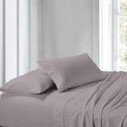 Attached Waterbed Sheet Set Stripe 300 Thread Count