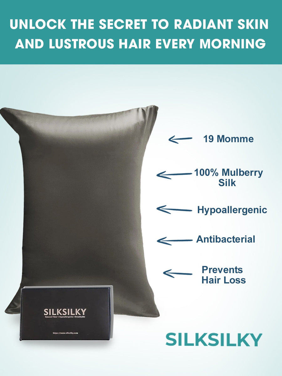 100% Mulberry Silk Pillowcase with Envelope Closure