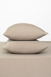 Fitted Sheet with Pillowcases in Almond