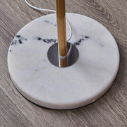 3-Light Globe Gold Stand and Marble Base Floor Lamp