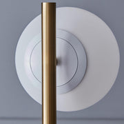 3-Light Globe Gold Stand and Marble Base Floor Lamp