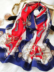 Royal Style Long Silk Scarf